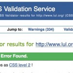 CSS Validation (LUL.org)